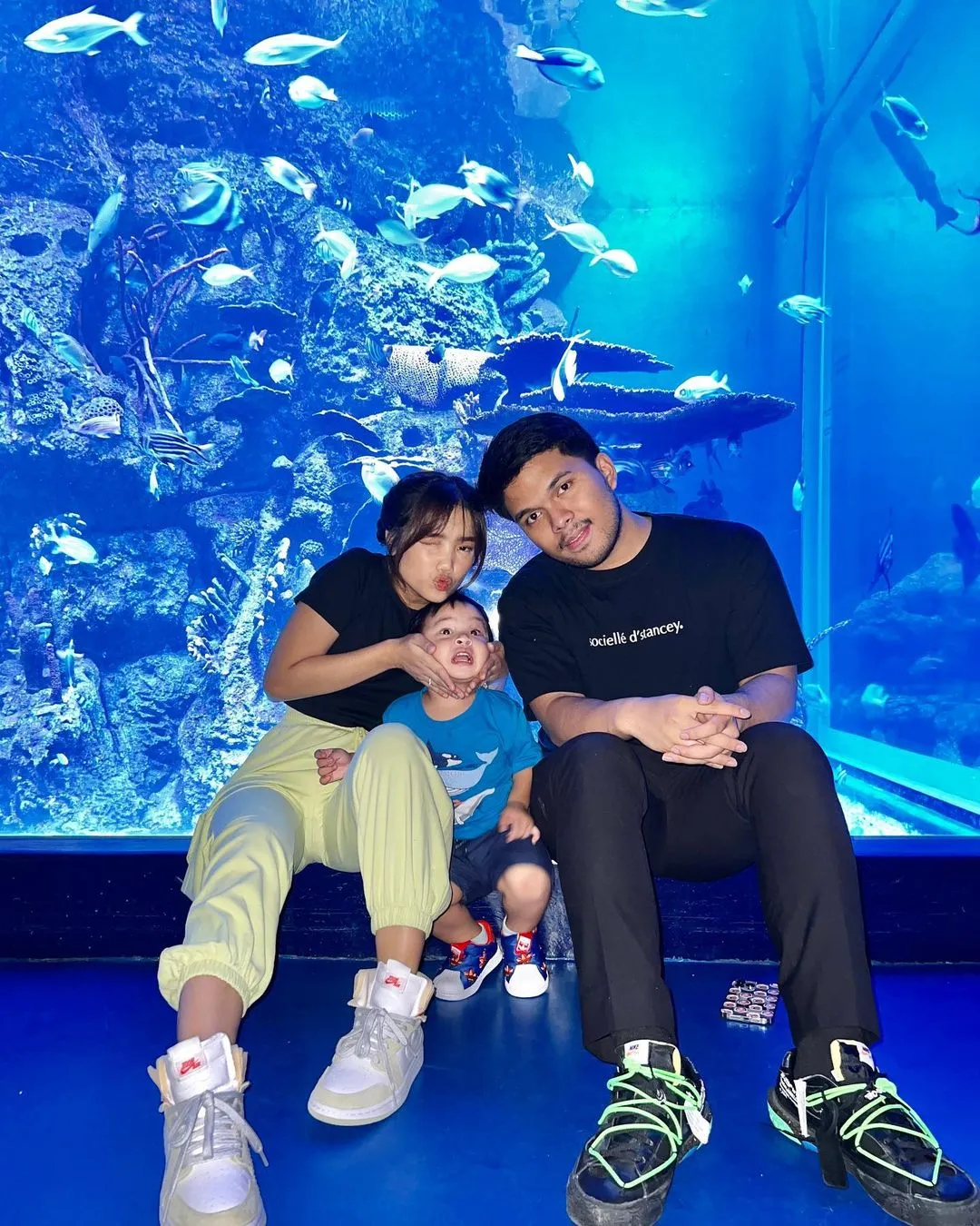 Fuji, Gala, dan Thariq Halilintar (Credit: Instagram/fuji_an)