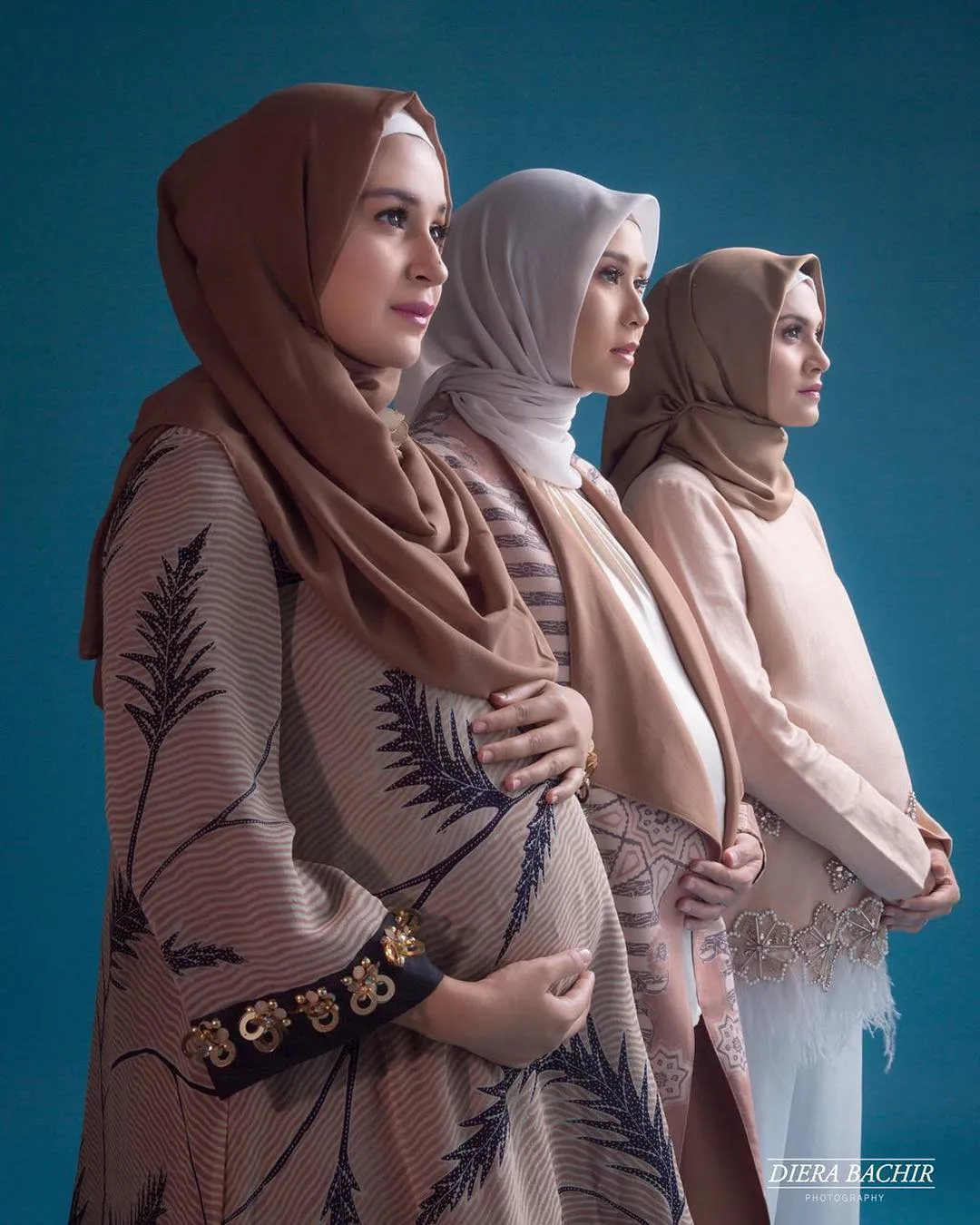 Trio bumil / Credit: Diera Bachir