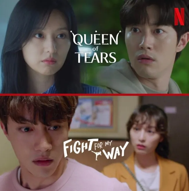 Di FIGHT FOR MY WAY, Kwak Dong Yeon jadi mantan kekasih Kim Ji Won. Di QUEEN OF TEARS, mereka jadi adik kakak chaebol.