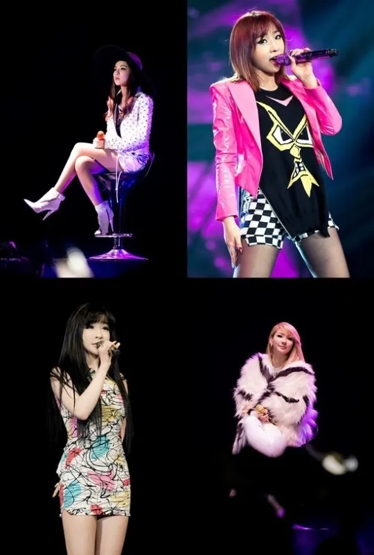 Penampilan 2NE1 saat konser di Shanghai via Soompi