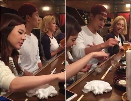 Sunny, Hyoyeon, dan Taecyeon saat menghabiskan waktu bersama di Jepang. ©daum.net