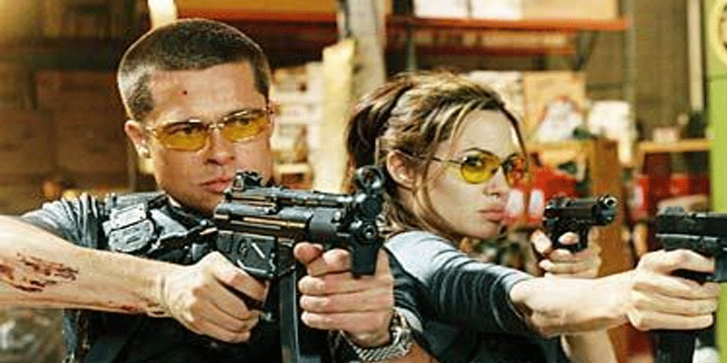 Brad Pitt dan Angelina Jolie dalam MR. & MRS SMITH @ Fox Movies