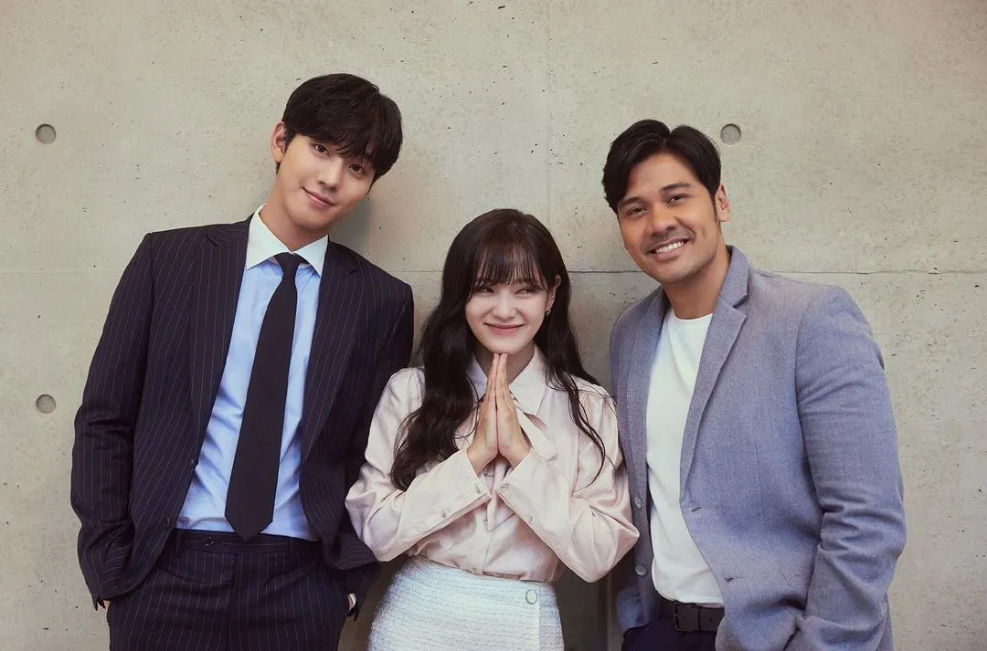 Ahn Hyo Seop, Kim Sejeong, dan Chicco Jerikho (Credit: Instagram/kimsejeong.tw)
