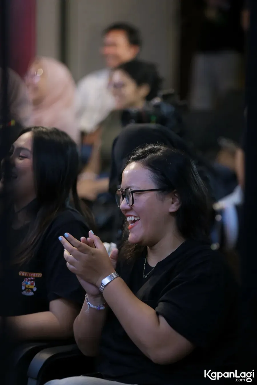 Suddenly, Rispo's statement was met with laughter from everyone in the KapanLagi Show event. (cr: KapanLagicom/Daniel Kampua)