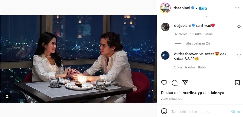 Credit: Instagram @tissabiani