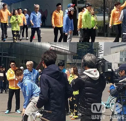 2NE1 dan 2PM tertangkap kamera sedang syuting Running Man @mwave.interest.me