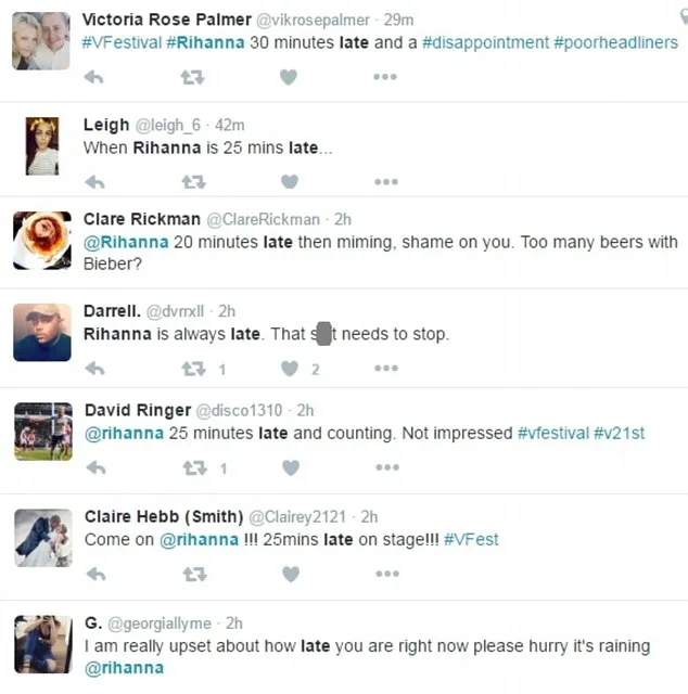 Datang terlambat, fans Rihanna banyak yang kecewa