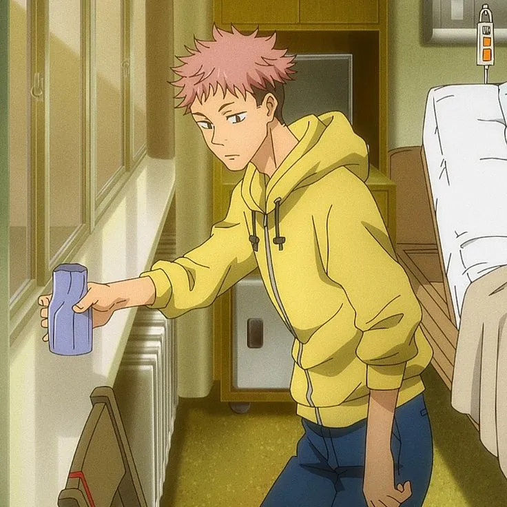 Yuji Itadori, tokoh utama dalam JUJUTSU KAISEN.