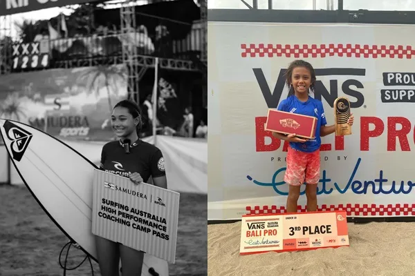 Potret dua keponakan Luna Maya yang merupakan atlet surfing (credit: Instagram.com/suri.jabrik//shia.jabrik)