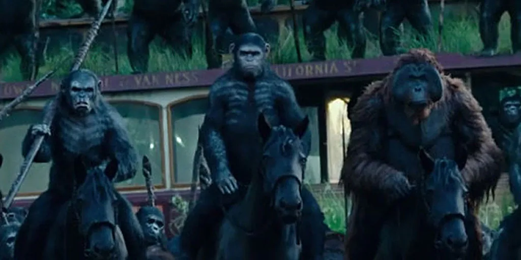 Salah satu adegan dalam DAWN OF THE PLANET OF THE APES @ © 20th Century Fox