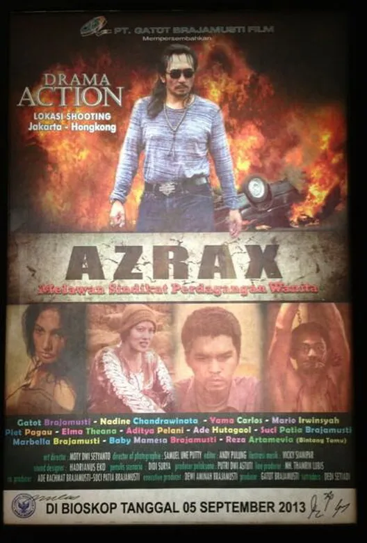 Poster film AZRAX yang menyeret nama Elma Theana dalam kasus kepemilikan senpi ilegal Aa Gatot/©Istimewa