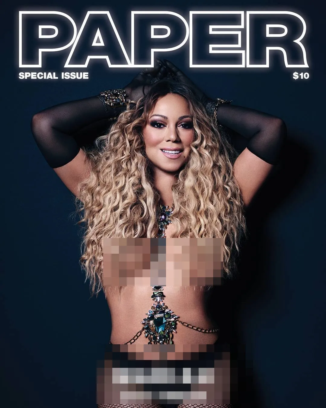 Mariah Carey tampil hot di majalah Paper © Paper