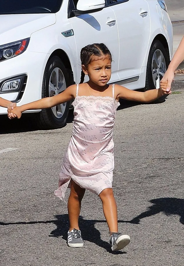 North tampil cute dengan dress pink © dailymail.co.uk