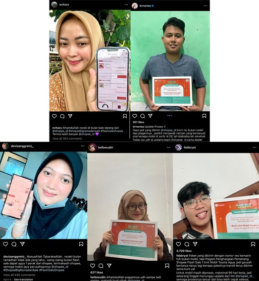 Uploads on Instagram @evitazs, @krnwnea, @devianggreini_, @hellowudin, & @febbryst