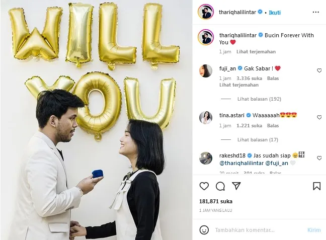 Credit: Instagram/thariqhalilintar