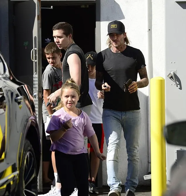 Brooklyn Beckham kembali bisa berkumpul dengan keluarganya © dailymail.co.uk