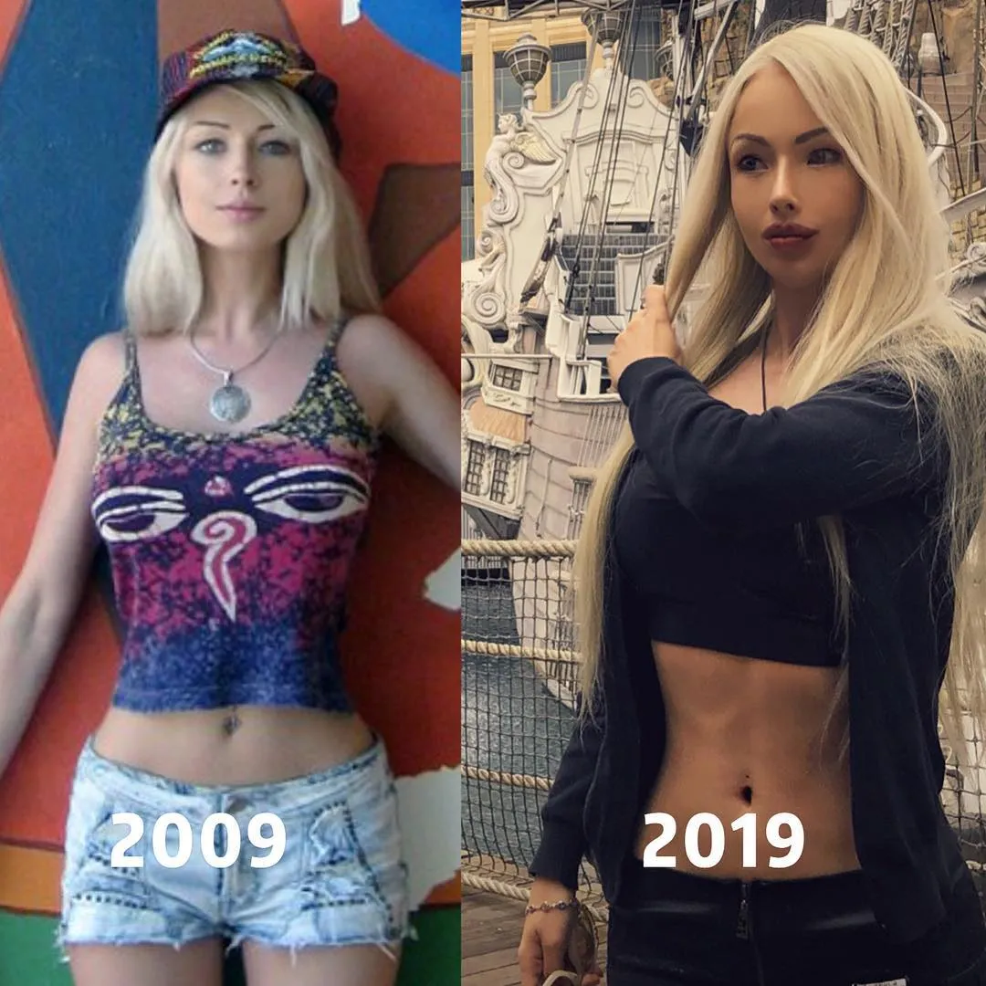 Valeria 10 tahun lalu vs kini, cantik mana? © instagram.com/valeria_lukyanova21