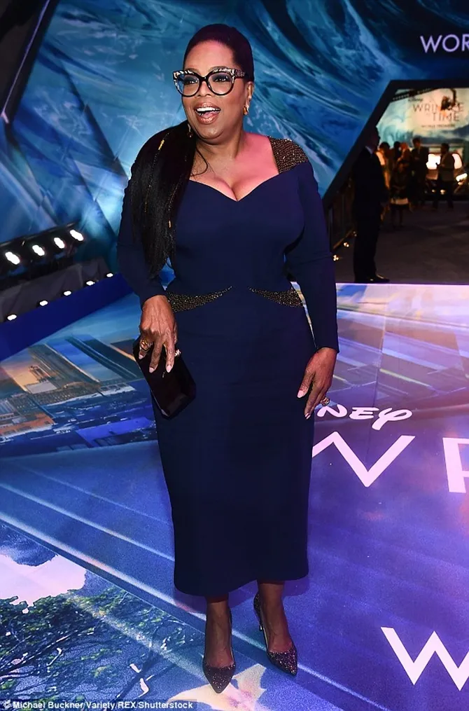 Oprah pada premier Wrinkle In Time (credit: afp)