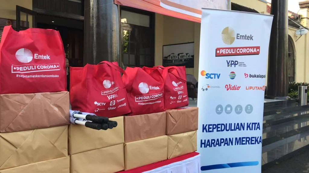 Bantuan yang disalurkan untuk wilayah Jawa Barat. (credit: EMTEK)