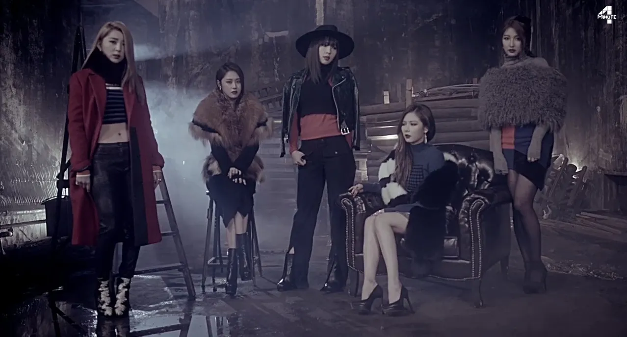 4minute di musik video Cold Rain © YouTube