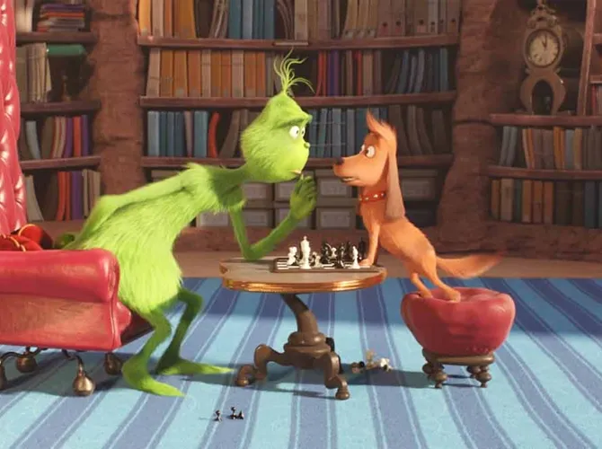 Grinch bersama anjing kesayangannya. (Courtesy of Illumination)