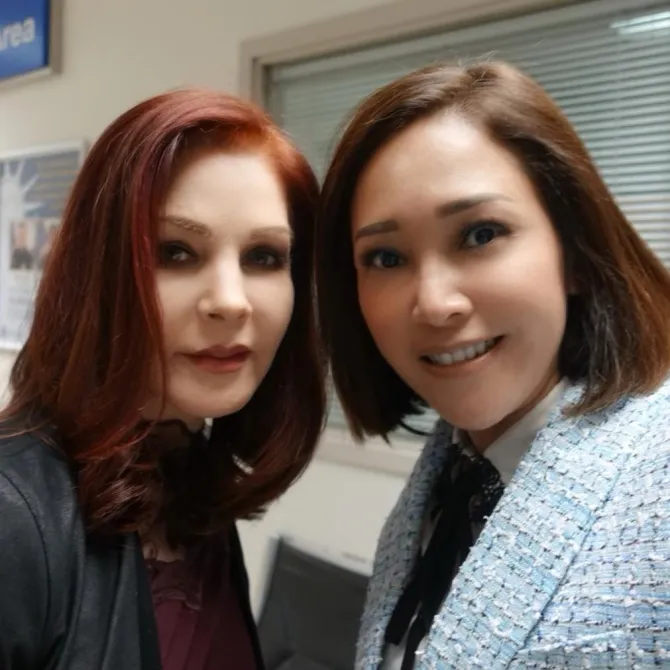 Maia Estianty bersama Priscilla Presley © instagram.com/maiaestiantyreal