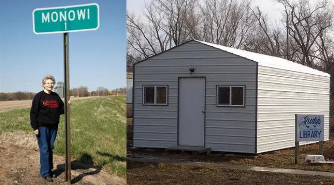 Elsa Eiler, wanita yang tinggal sendirian di sebuah Kota di Nebraska, Amerika Serikat © planet merdeka