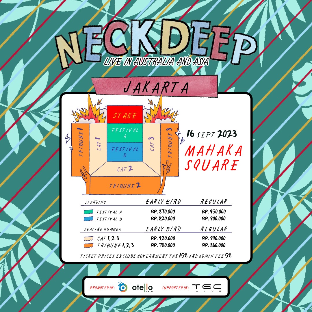 NECK DEEP Concert Ticket Prices in Jakarta / Credit Photo: KapanLagi.com/Nuzulur Rakhmah