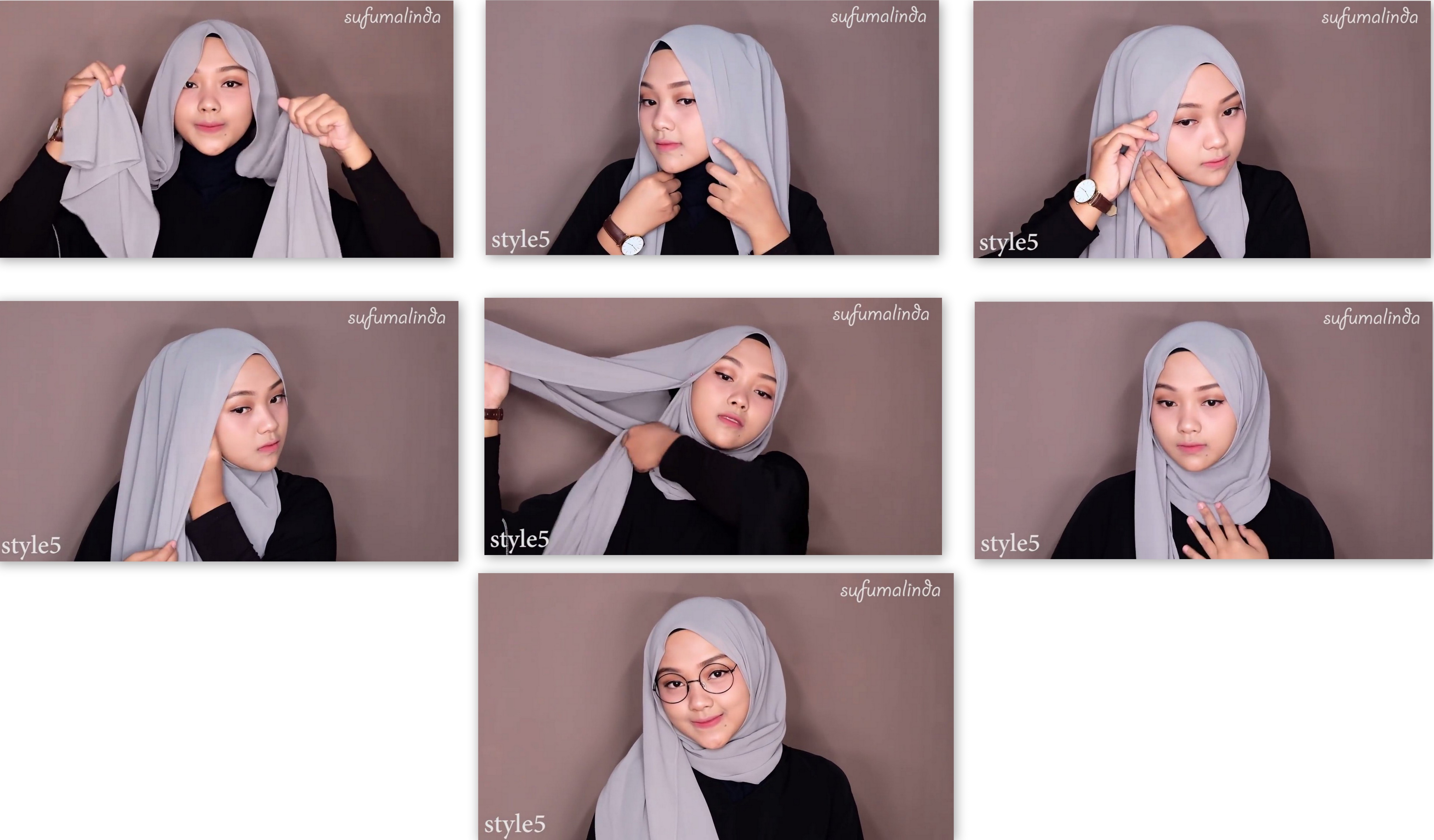 Cara Memakai Hijab Pashmina Dengan 5 Model Cuma Pakai Satu Jarum Simpel Dan Kekinian Plus