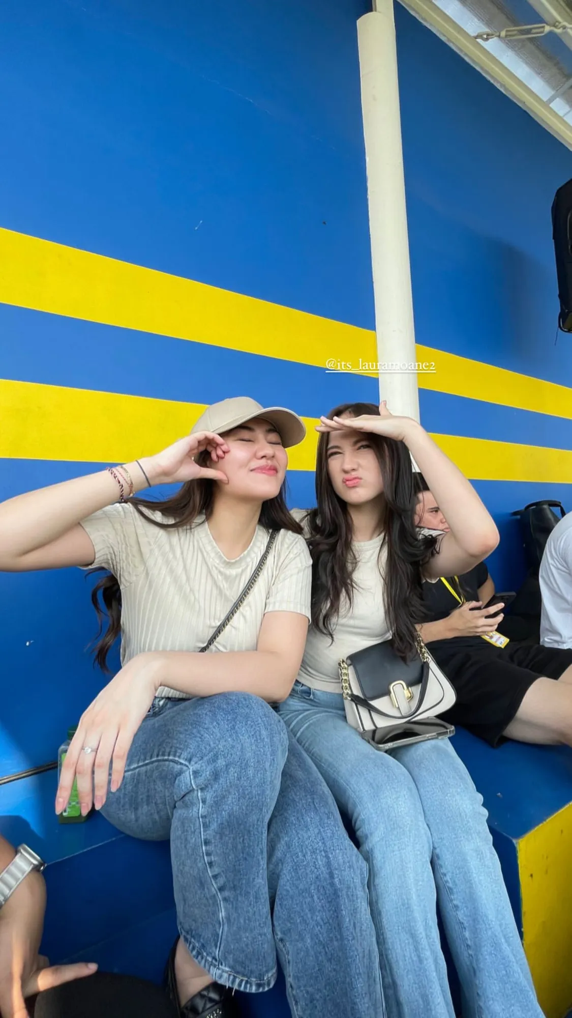 Potret Aaliyah Massaid dan Laura Moane di pertandingan Celebrity Trofeo Cup 2023 (credit: Instagram.com/aaliyah.massaid/)