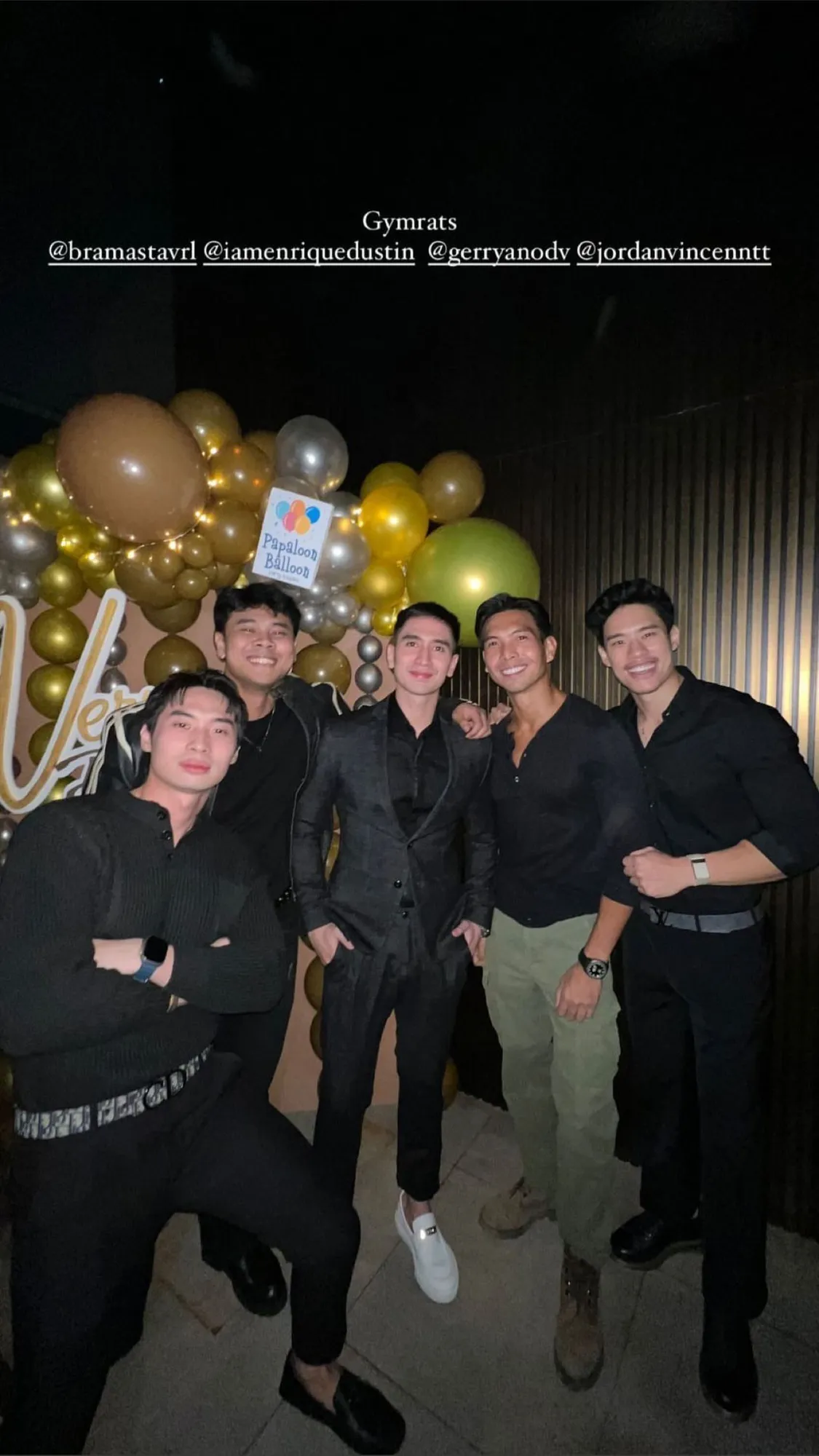 Potret Vincentius Jordan di ulang tahun Verrell Bramasta (credit: Instagram.com/bramastavrl)