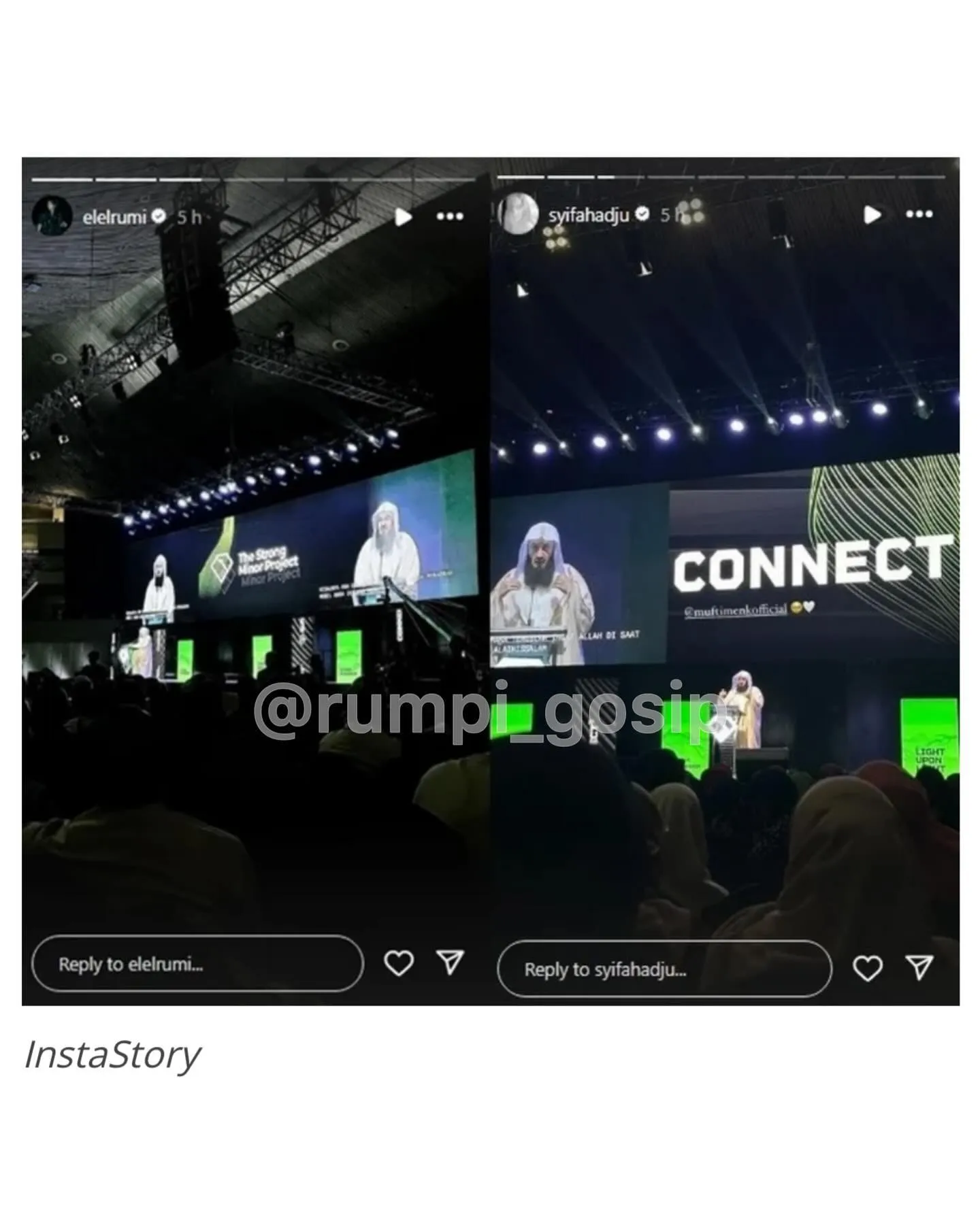 Potret El Rumi dan Syifa Hadju ramai dijodohkan (credit: Instagran.com/rumpi_gosip)