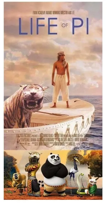 Begini jadinya kalau harimau dalam Life Of Pie diganti dengan patung harimau Cisewu © brilio.net