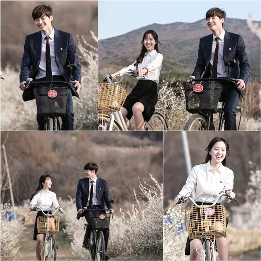 Lee Jong Suk dan Jin Se Young kencan manis dengan bersepeda @soompi.com