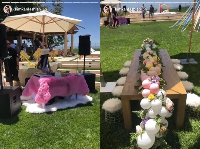 DJ Livia semarakkan acara pesta kali ini. © Instagram.com/kimkardashian