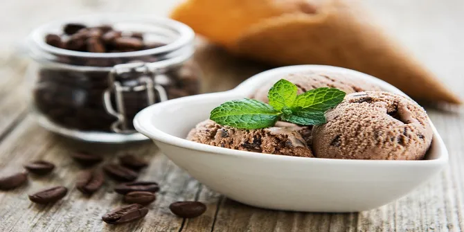 Ilustrasi Es Krim Kopi (Credit: Shutterstock)