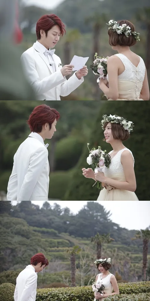 Pernikahan romantis ala Heechul dan Puff Kuo di We Got married @mwave.interest.me