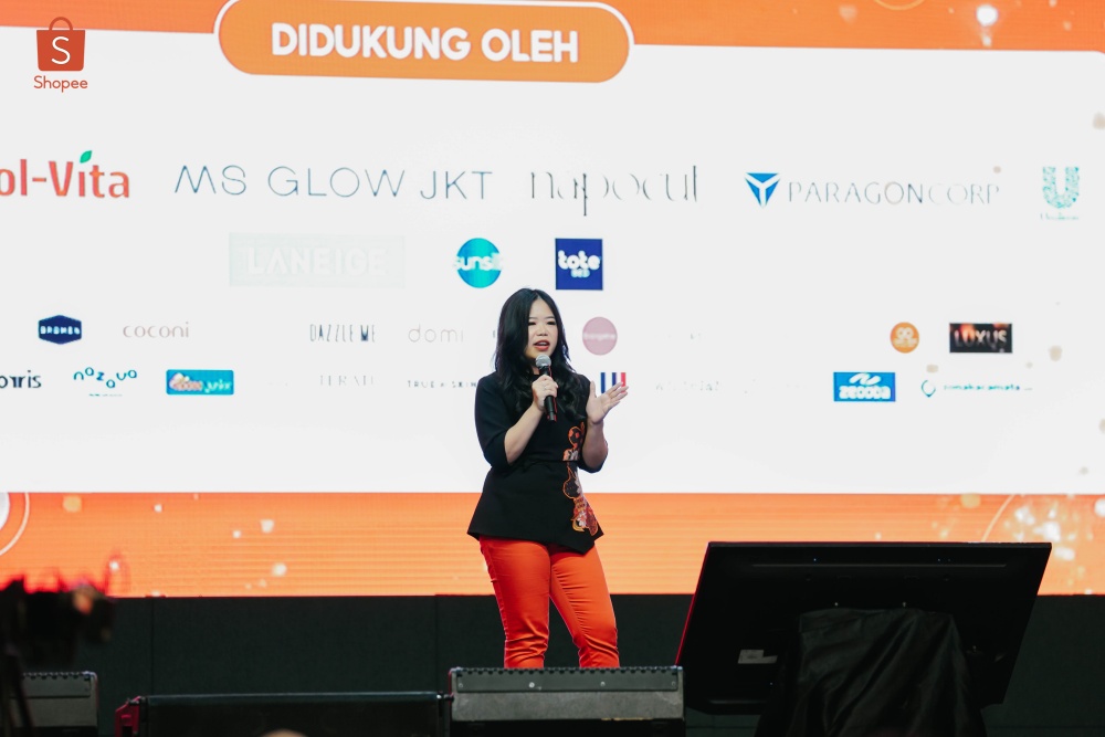 Monica Vionna, Head of Marketing Growth Shopee Indonesia, at the Shopee Connect event