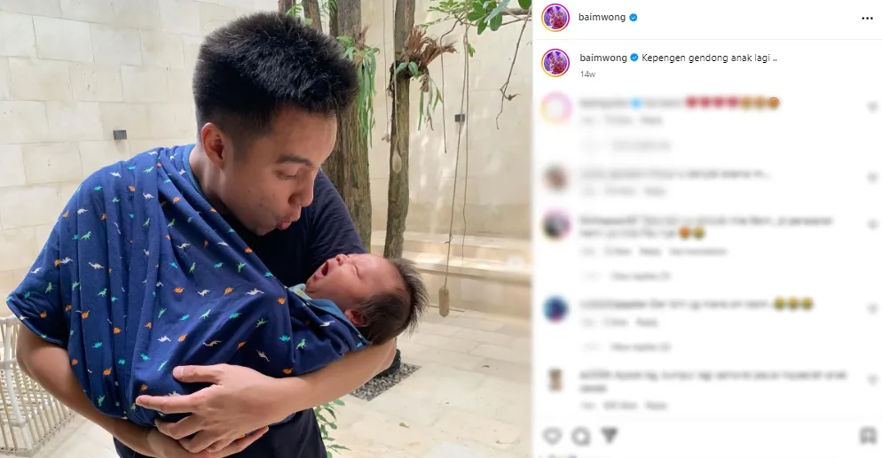 Potret Baim Wong postingan lama tuai sorotan (credit: Instagram.com/baimwong/)
