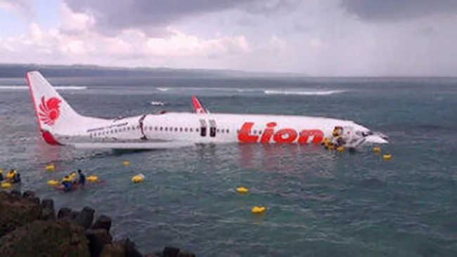 Kondisi Pesawat Lion Air di Bali