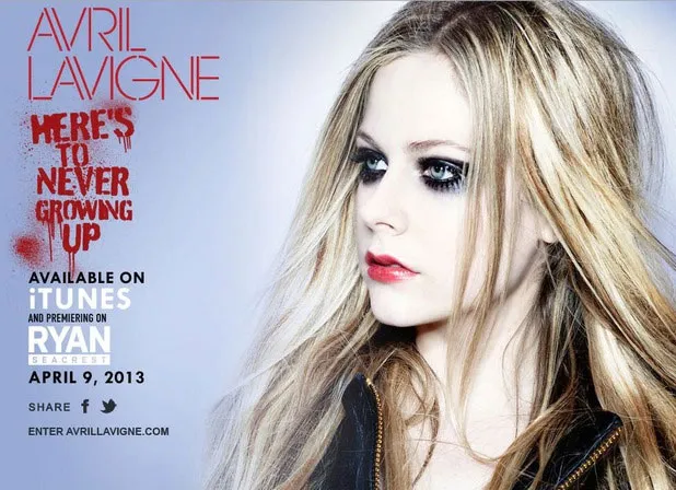 Foto promo terbaru Avril @digitalspy.com