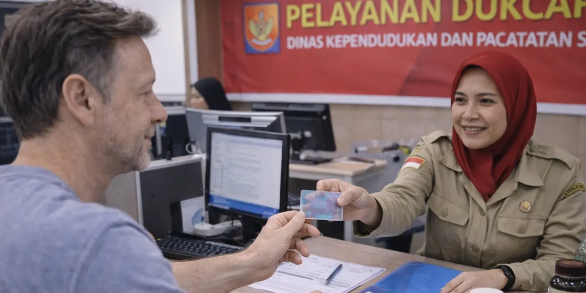 1. Cara Memperbaiki KTP yang Buram Secara Offline di Kantor Dukcapil (c) Ilustrasi AI