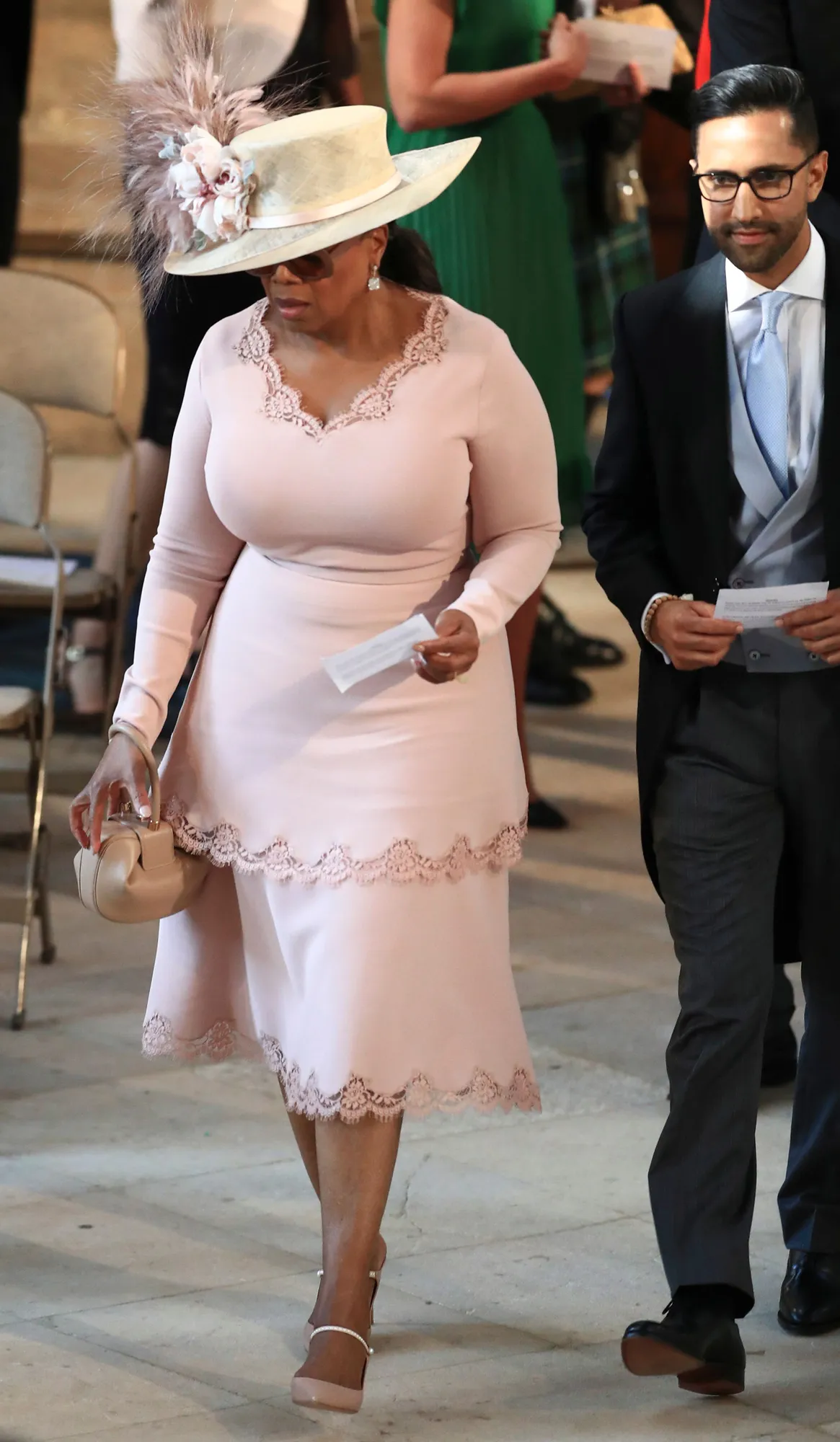Oprah Winfrey sudah memasuki kapel St George © AFP