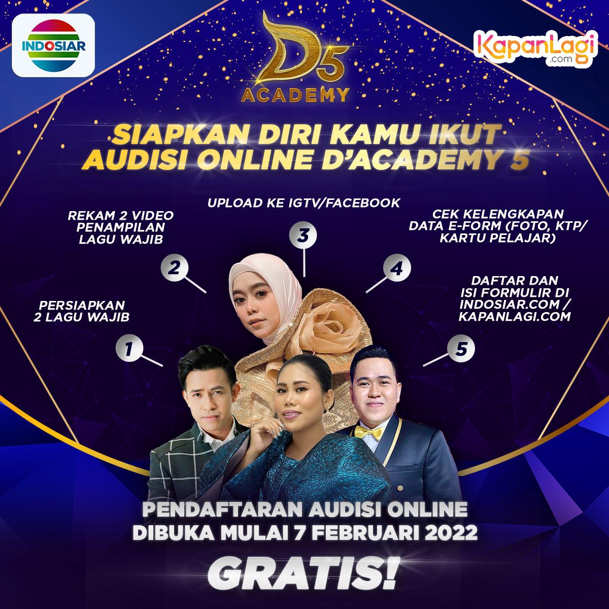 Audisi Online D'Academy 5 Sedang Berlangsung, Ini Lagu Wajib Yang Perlu ...