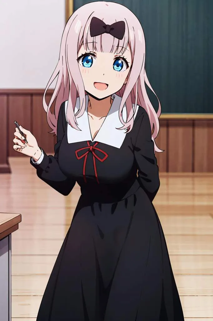 Chika Fujiwara, salah satu tokoh Kaguya Sama Love is War.
