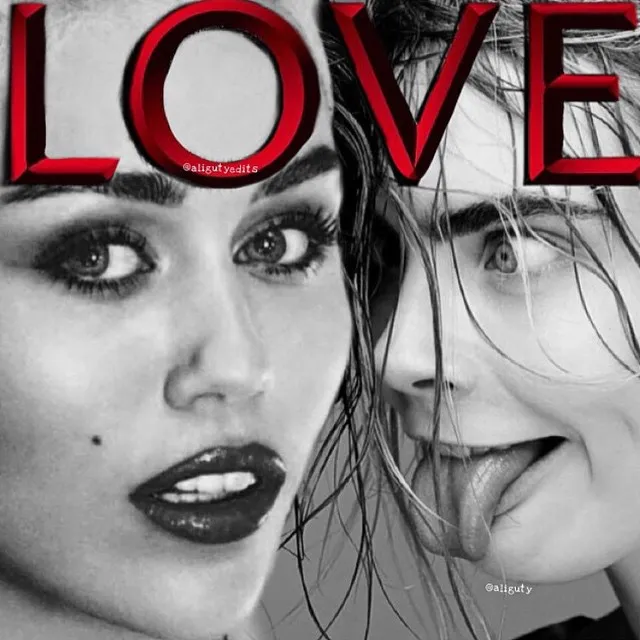 Miley Cyrus ingin dijilat Cara Delevingne?