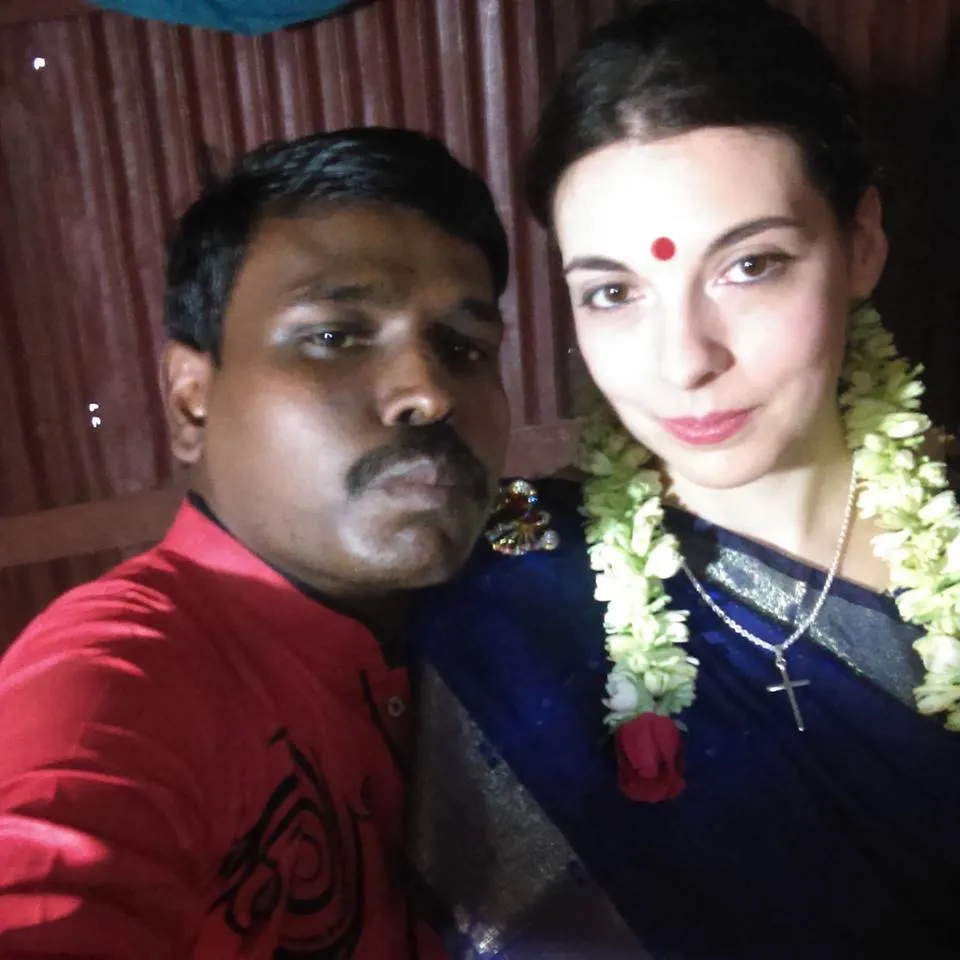 Sarah Kuhn & Michael Apu Mondol © Dhakatribune