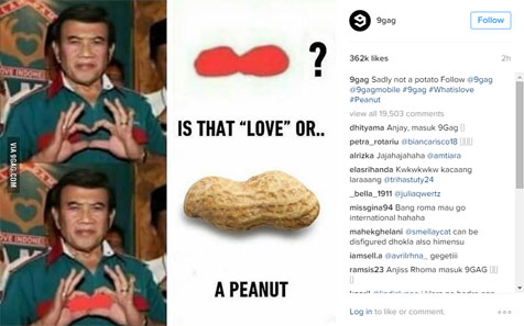 Rhoma Irama jadi meme 9gag