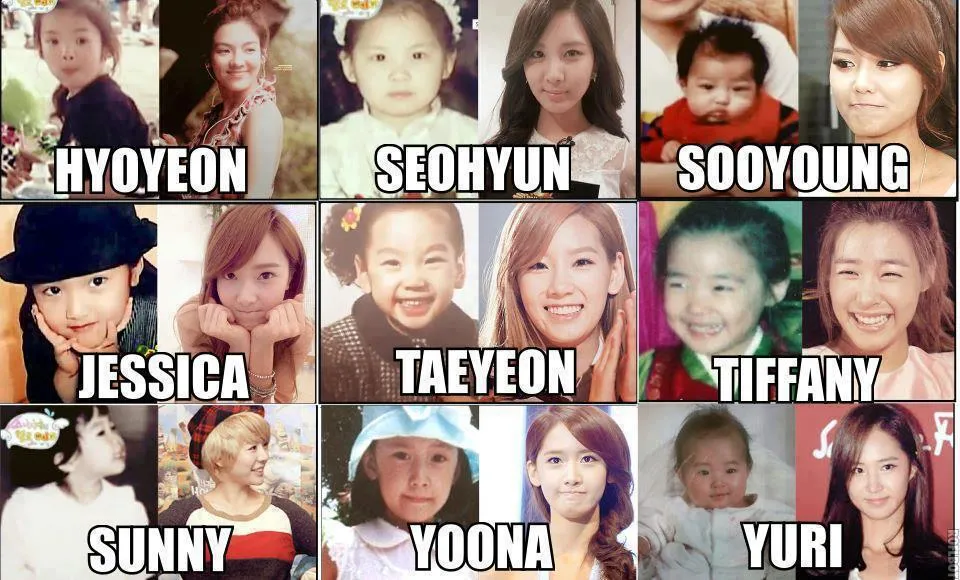 Foto masa kecil Girls Generation dan saat ini. Bagaimana menurutmu? ©fanpop.com