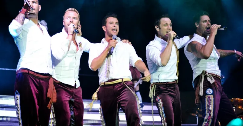 Boyzone dalam masa keemasan mereka @sandown.co.uk